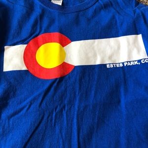 SM - Blue Gildan Estes Park Colorado T-shirt